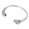 Kuzzoi Men's Silver Bangle Handmade from Solid 925 Sterling Silver
