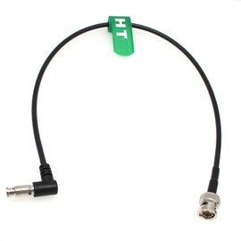 HangTon 6G SDI Video Cable for Blackmagic Video Assist 4K 5 Inch Monitor DJI Lightbridge 2, HD Micro BNC to BNC Male Right Angle High Density 30 cm