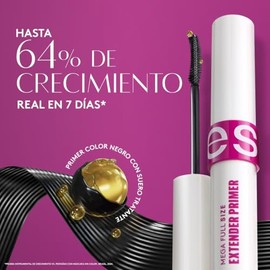 ésika - Mega Full Size Extender Primer 8g, Primer de Pestañas con Pigmento Negro, Más Hidratación y Alargamiento, Efecto Largo, a Prueba de Agua, Cuid