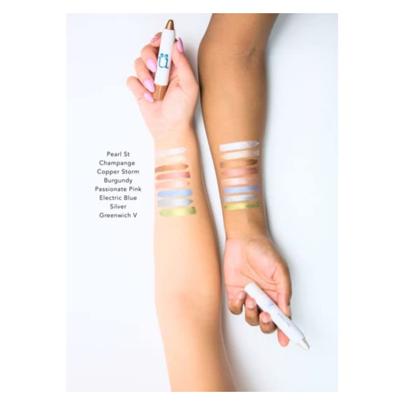 M2U NYC Eye Crayon, Silver, Illuminates and Hydrates