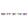 Metallic Birthday Jointed Banner - 4', Multicolor, 1 Pc
