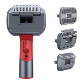 SunSare Pet Brush (One Handle and 3 Brush Heads, Knotting Comb + Thinning Comb + Pin Comb) X7A Cordless Vacuum Cleaner