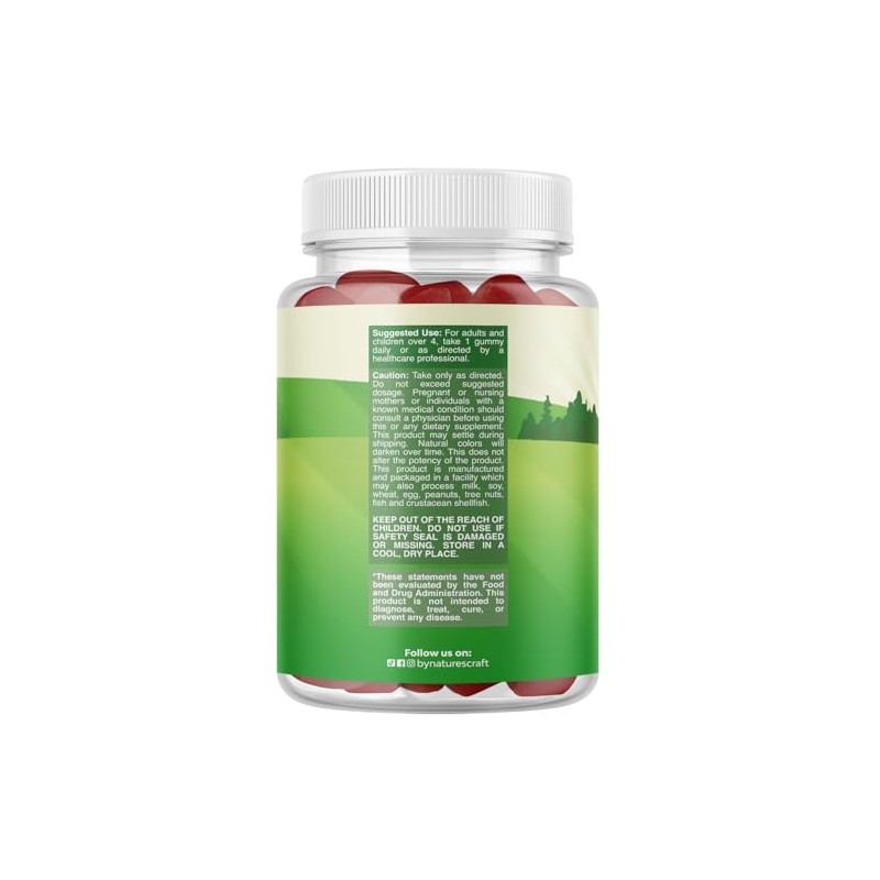 Natures Craft Gomitas Probióticas Orgánicas Niños Veganas Omg Inmunidad Salud