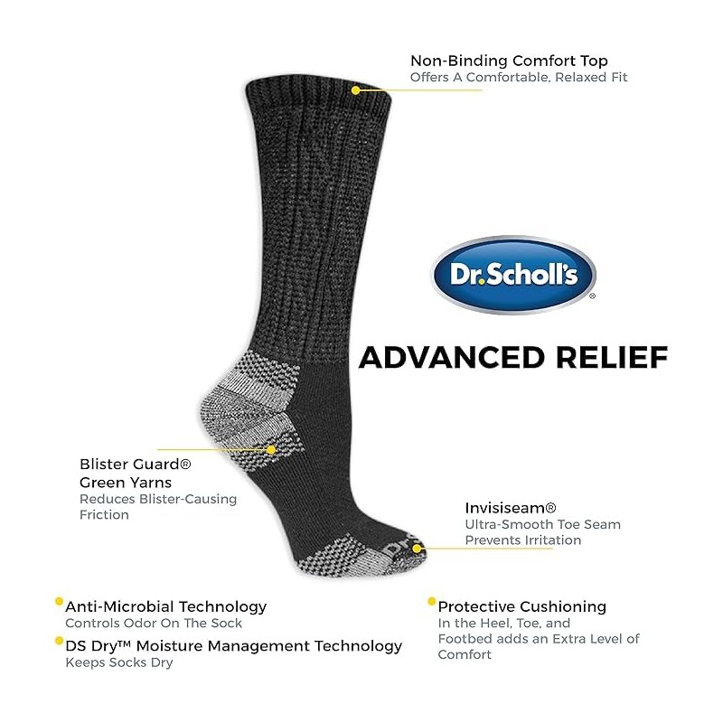 Dr. Scholl's Womens Advanced Relief Blisterguard - 2 & 3