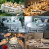 Zyntrifugal Clear Oval Table Cover Protector 52 x 70 in