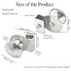 2PCS Glass Door Pull Handles Clamp Clips for Glass Door