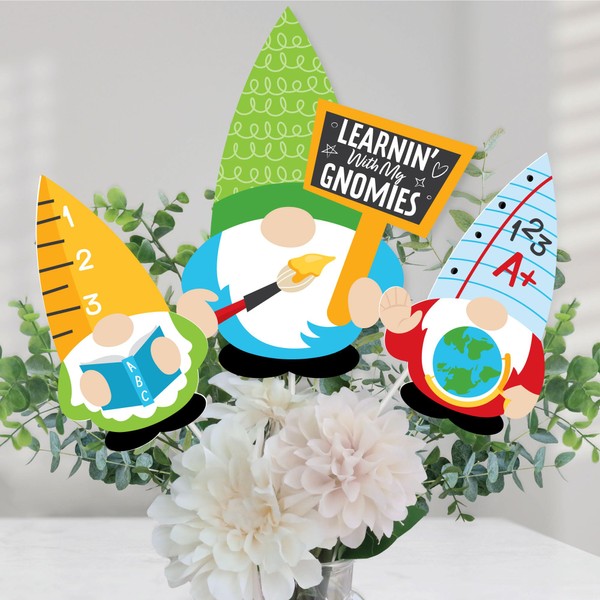 Big Dot of Happiness School Gnomes - Teacher and Classroom