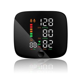Wrist Blood Pressure Monitor - Digital Arm Blood Pressure Monitor with LED Display Adjustable Cuff (13.5cm-19.5cm), 2-User Memory - 99x2 Reading Memory