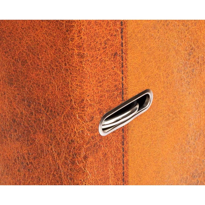 Lederluxus Cognac Lever Arch File DIN A4 Approx. 8 cm