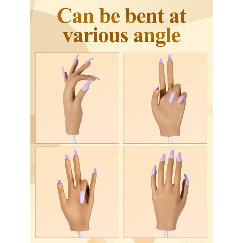 Practice Hand for Acrylic Nails, Nail Tips Never Fall Off
