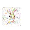 Coaster Hare Bunny Rabbit Wildlife Black white Animals Coasters Watercolour
