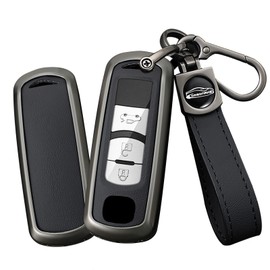 TECART Smart Remote Car Key Case fit for Mazda 2 3 5 6 Atenza CX-3 CX-5 CX-7 CX-9 RX-7 RX-8 MX-6 MX-3 Miata MX5 BM BL BK GH ND NB Key Fob Cover Zinc Alloy 2/3 Buttons Car Key Shell A Black