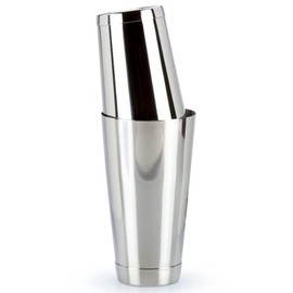 BarBits Stainless Steel Boston Cocktail Shaker Set - 18oz & 28oz Weighted Tin on Tin