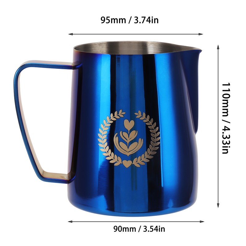 Frothing Pitcher 304 Stainless Steel Pull Flower Cup Coffee Milk