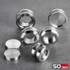 SOTECH Emina Sliding Door Handles (Closed) Diameter 58 mm Brushed