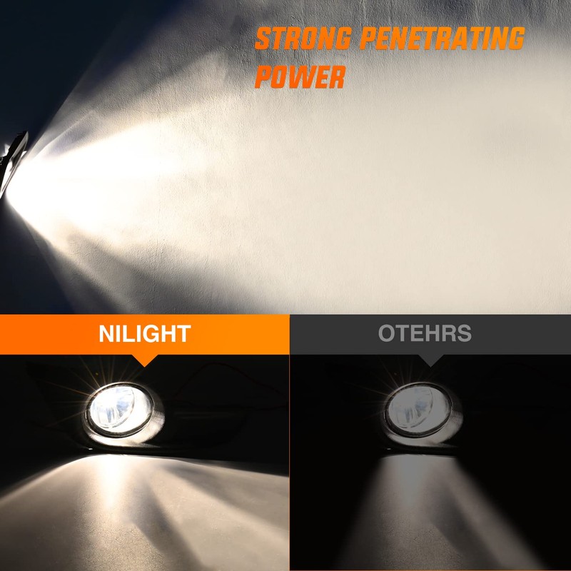 Nilight Fog Light Assembly Compatible with 2013 2014 2015 Nissan