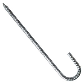 BESPORTBLE Heavy Duty Galvanized Steel U-Shaped Ground Rebar Stakes for Trampolines Gardening and Swing Sets 10-Piece Set Weather Resistant Easy to Install