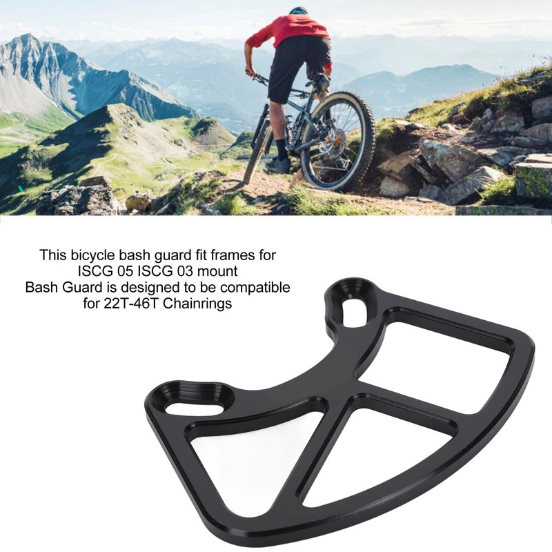 Chain Guard, Aluminum Alloy Bash Guard Chain Stay Frame Guard
