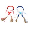 Wooden Bead String DIY Christmas Party Decoration Wall Hanging Long
