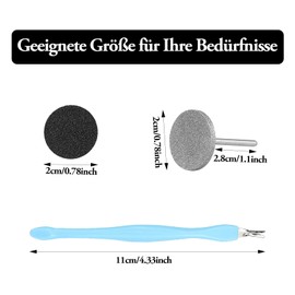 Disc Nail Grinder Bits with Cuticle Fork and Sanding Sheets, Sanding Disc Nail Drill Bits, Foot Care Electric Nail Cutter Attachments for Electric Nail File, Nail Drill Bit Professional