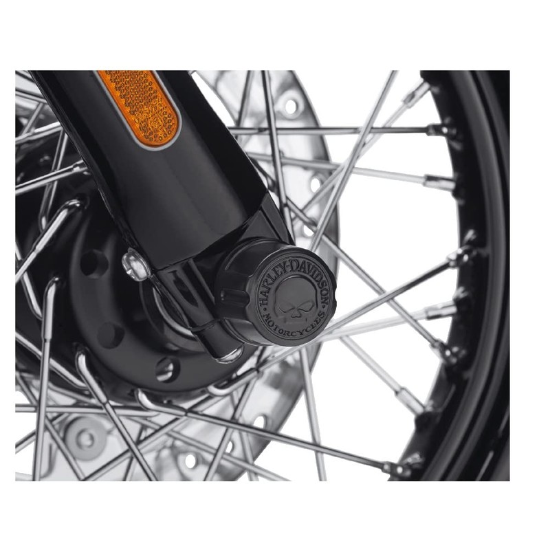 Harley Davidson Skull Front Axle Nut Cover Black 43000096