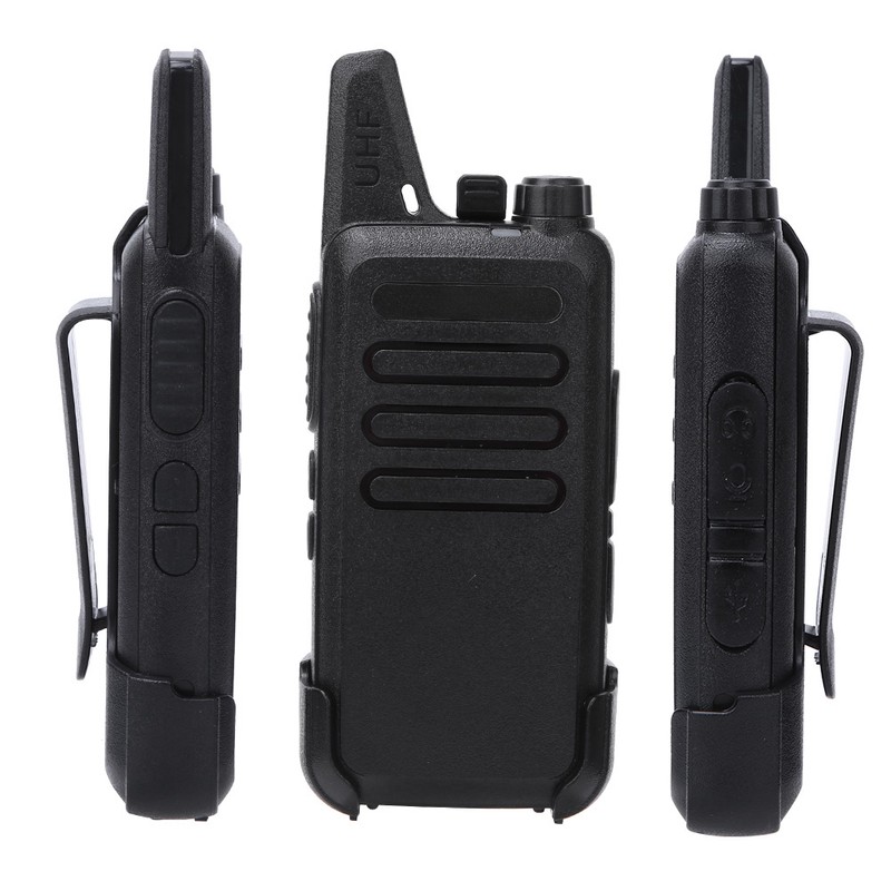 5W Two Way Walkie Talkie Handheld Rechargeable Civilian Radio Walkie