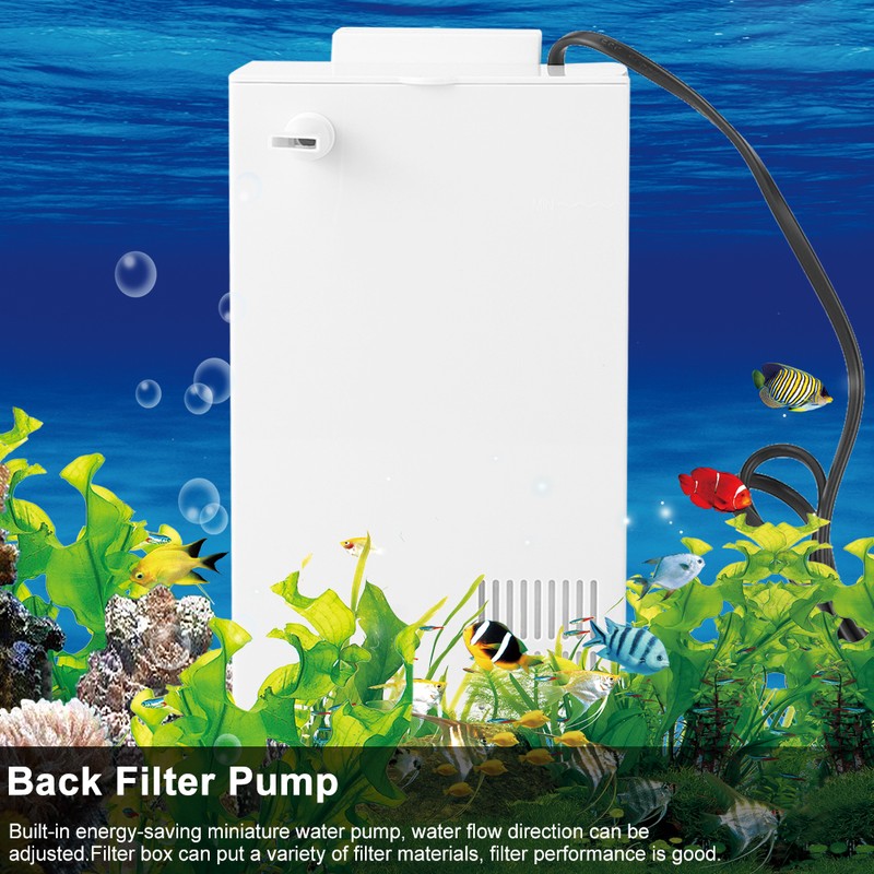 GL-5 Aquarium Back Hanging Internal Filter Pump Mute Waterfall Pump