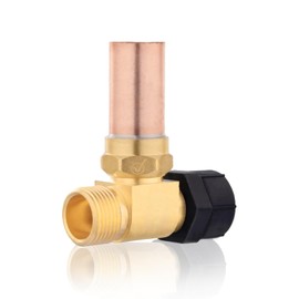 HeSun 1-Pack Toilet Water Hammer Arrestor, 7/8" Female Ballcock Nut X 3/4" Male Thread, with Copper Hammer Arrestor for Reducing Banging Noise