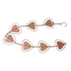 Metal Rain Chain Drainage Function Decorative Heart Shape Wind Chime