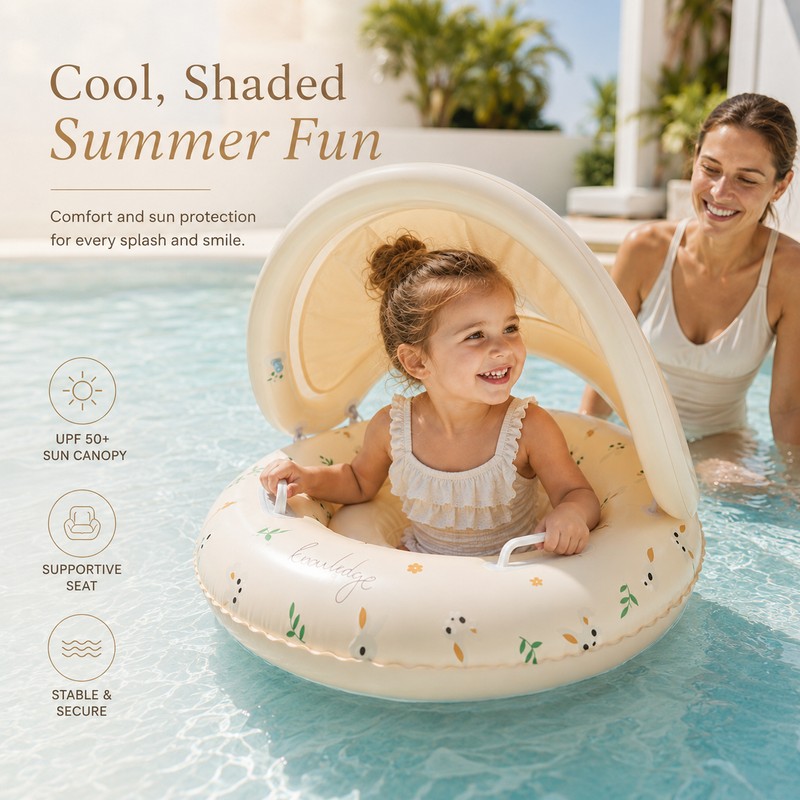 Kids Inflatable Pool Float for Summer Play – Bear &