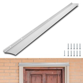 52 Inch Door Rain Drip Guard, Aluminum Door Drip Cap, 52 Inch Door and Window Rain Guards House, 1 Pack