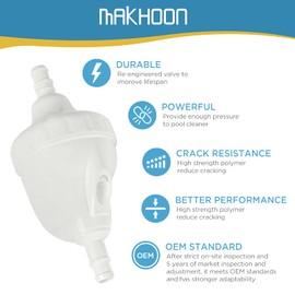 MAKHOON [Upgraded] Pool Cleaner Feed Hose Replacement for Zodiac Polaris 280 380 180 3900 Pool Cleaner Feed Hose G5(Not Compatible with Polaris 360)