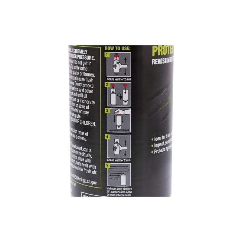U-POL Raptor Protective Coating Bed Liner 2K Aerosol | Flame