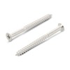 Wood Screws 6 x 50 Pack of 25 Stainless Steel A2 / V2A Countersunk Wood Screws with Phillips Countersunk Head - PZ Pozidrive - DIN 7997 - Rust-Free