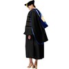MyGradDay Deluxe Graduation Doctoral Hood with Gold Piping,Available Customization