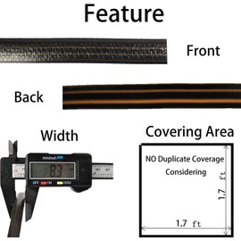 FAMMOM Wicker Repair Material， Flat Synthetic Rattan Weaving Material Plastic Rattan for Knit and Repair Chair Table,Storage Basket,Ect (Coffee Gradient B)