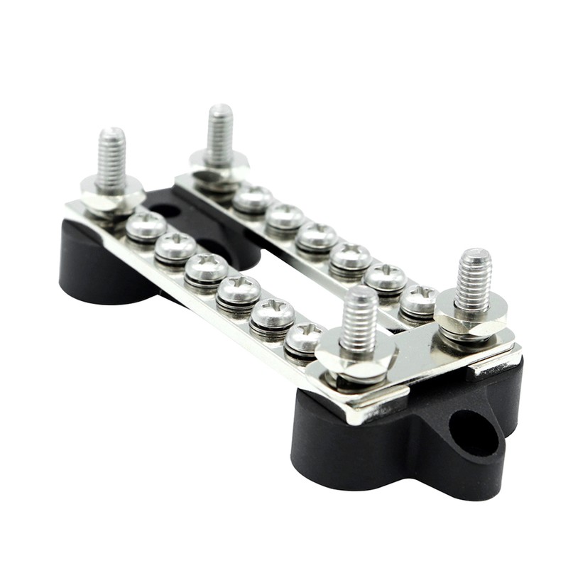 Dual Row Bus Bar Electrical Terminal Junction Box 12V 150A