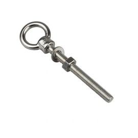 2 Stück ösenschraube mit Unterlegscheiben und Sechskantmuttern, Ringschraube M8 Lang 80 mm, Ringmutter M8, 304 Edelstahl, Augbolzen für Befestigens und Aufhängung, Heimdekorationen, Diy-Projekte