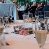 Clear Wedding Table Numbers 1-10 with Stands, 5x7 Inch Clear
