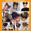 S-noilite Hair Bun Extensions Messy Wavy Curly Dish Donut Scrunchie