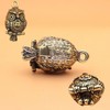 ZHIZHUO Owl Keychain, Copper Owl Figurine, Owl Key Chain, Key
