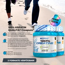 Creapure Creatin - 100% Creatine Creapure - 500 g - Creapure creatin monohydrat - Kreatin Creapure - Creatin Creapure - Kreatin monohydrat creapure - Creatin Monohydrat - Creatine Monohydrate Pulver