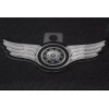 Ivamis Winged Wheel Small Iron on Biker Patch- 5x2 inch