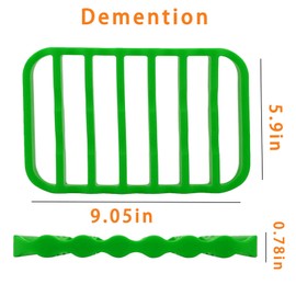 Fivebop 2 Pack Silicone Roasting Racks Non Stick Easy-Clean Cooling Rack for Cooking Baking Steaming (2pack-green)