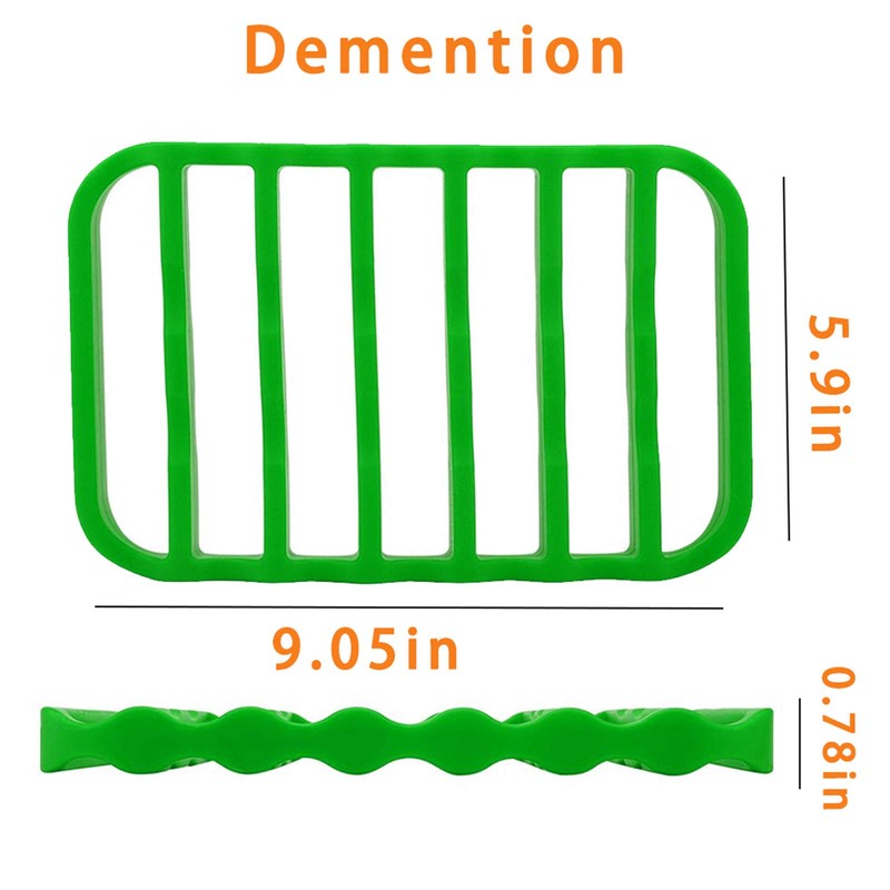 Fivebop 2 Pack Silicone Roasting Racks Non Stick Easy-Clean Cooling