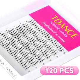 TDANCE Bottom Lash Extension 120 Pcs 0.07mm Thickness Lower Lash Extensions