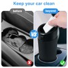 Compact Mini Car Trash Can with Lid - 2 Packs