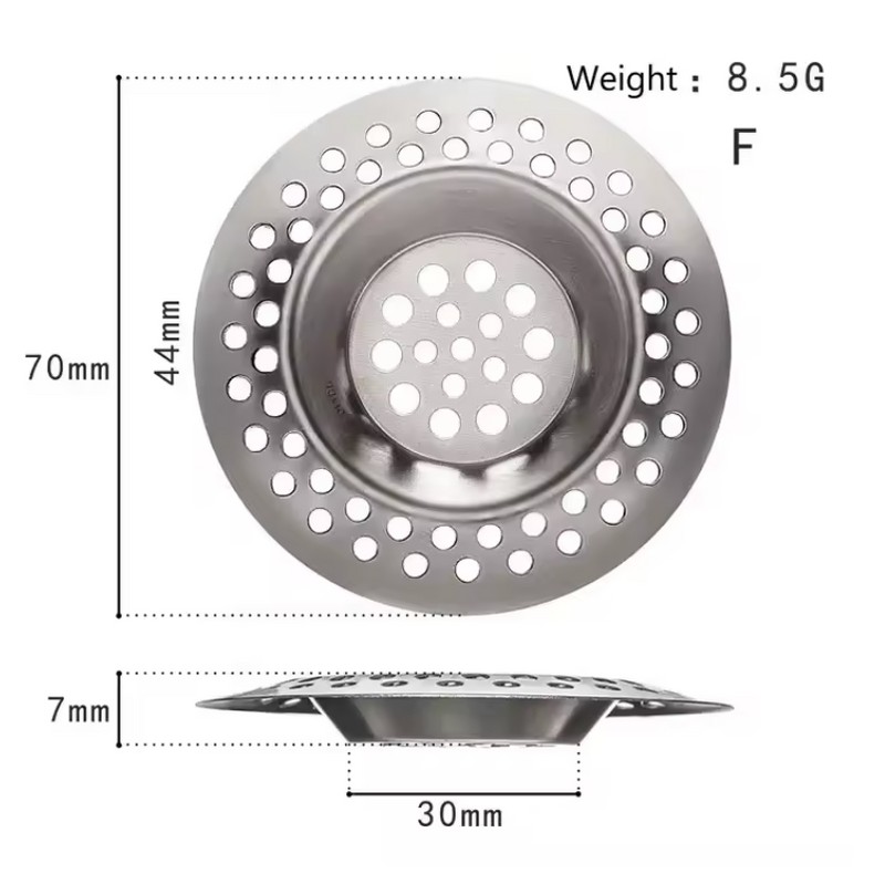 Stainless Steel Sink Strainer for Kitchen & Bathroom – Mesh