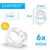 SilverRack® Door Stop Door Handle Buffer, Transparent [Pack of 6]