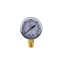 Low Pressure Gauge for Propane Regulator 0-40 psi - 2 inches